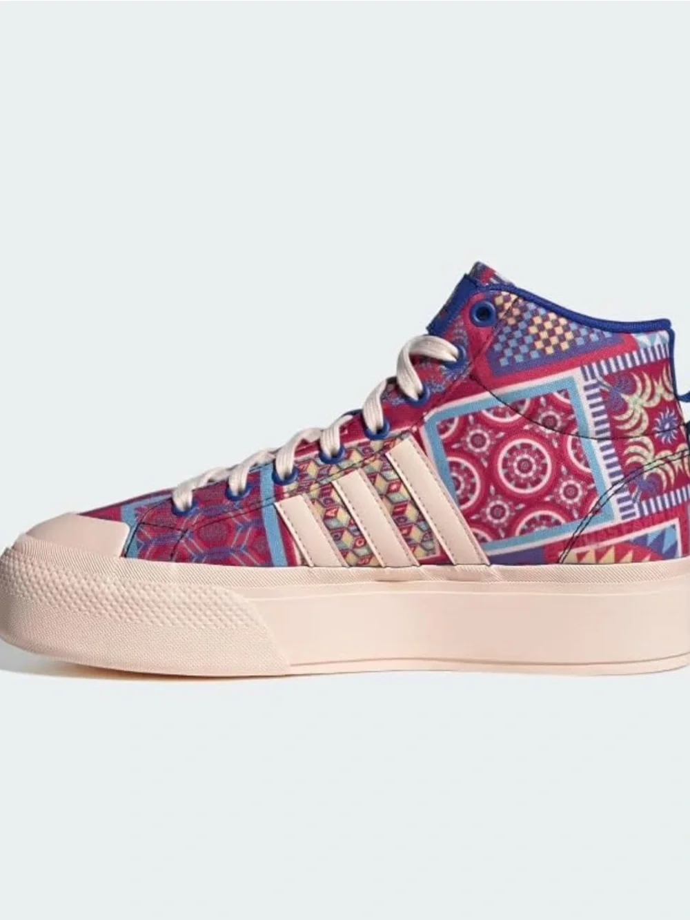 NEW Adidas FARM Rio x Bravada 2.0 Platform MID Shoes US 8 Patchwork Quilt